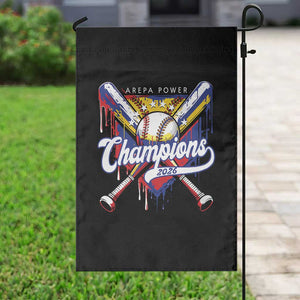 Venezuela Champions 2026 Garden Flag Baseball Lover Home Plate Drip TS11 Print Your Wear
