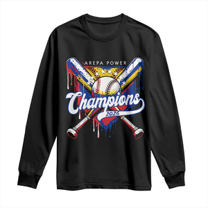 Venezuela Champions 2026 Long Sleeve Shirt Baseball Lover Home Plate Drip TS11 Black Print Your Wear