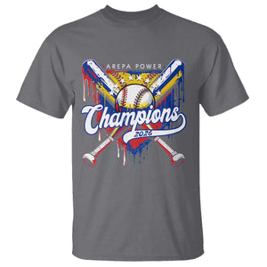 Venezuela Champions 2026 T Shirt Baseball Lover Home Plate Drip TS11 Charcoal Print Your Wear