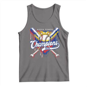 Venezuela Champions 2026 Tank Top Baseball Lover Home Plate Drip TS11 Deep Heather Print Your Wear