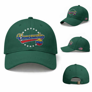 Venezuela Baseball Jersey Venezuelan Sport Fan Baseball Cap TS11 Baseball Cap Universal Fit Irish Green Print Your Wear