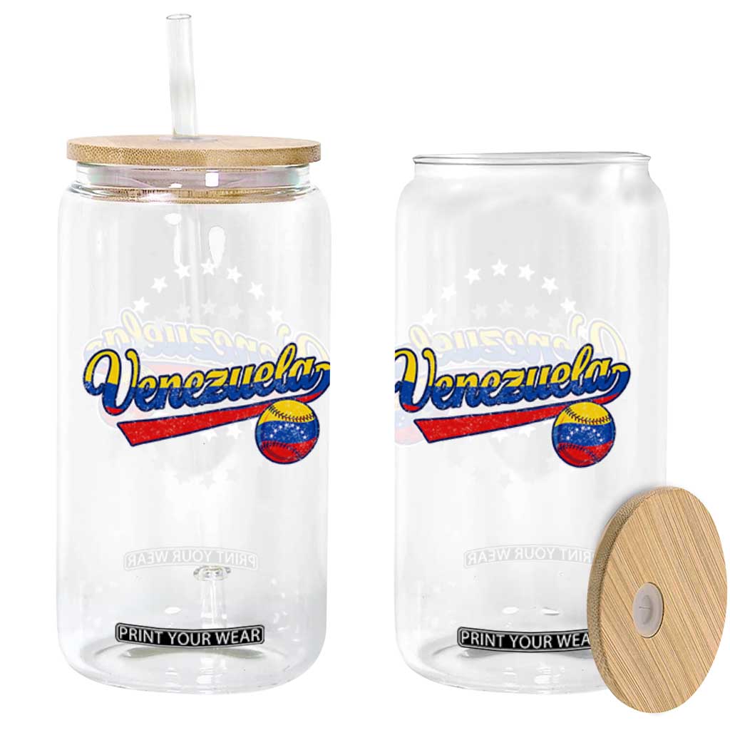 Venezuela Baseball Jersey Venezuelan Sport Fan Glass Can TS11 Print Your Wear