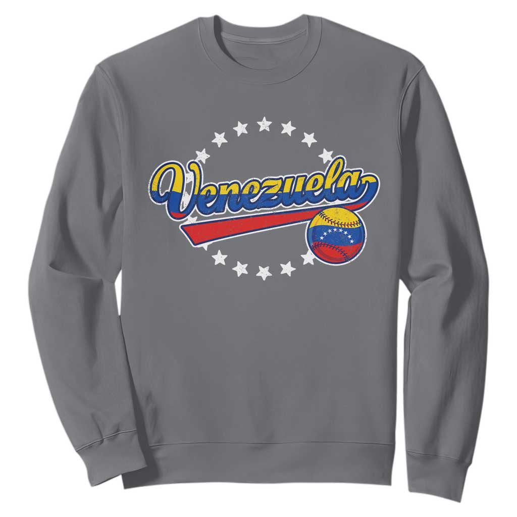 Venezuela Baseball Jersey Venezuelan Sport Fan Sweatshirt TS11 Charcoal Print Your Wear