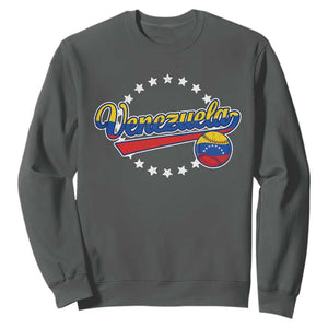 Venezuela Baseball Jersey Venezuelan Sport Fan Sweatshirt TS11 Dark Heather Print Your Wear