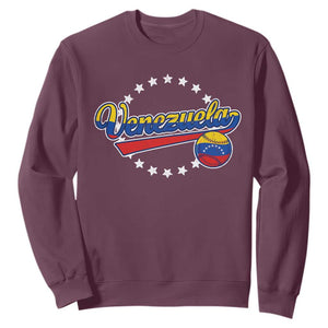 Venezuela Baseball Jersey Venezuelan Sport Fan Sweatshirt TS11 Maroon Print Your Wear