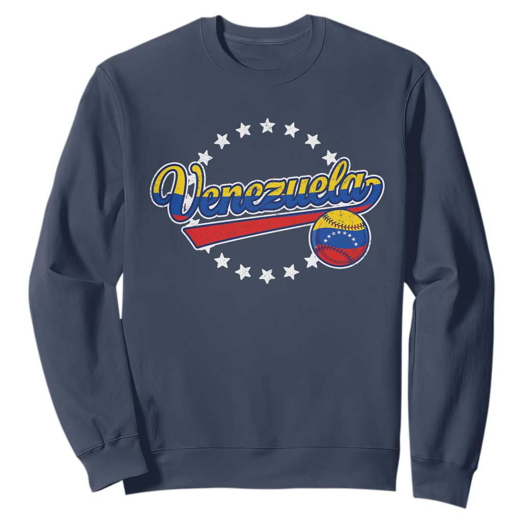 Venezuela Baseball Jersey Venezuelan Sport Fan Sweatshirt TS11 Navy Print Your Wear