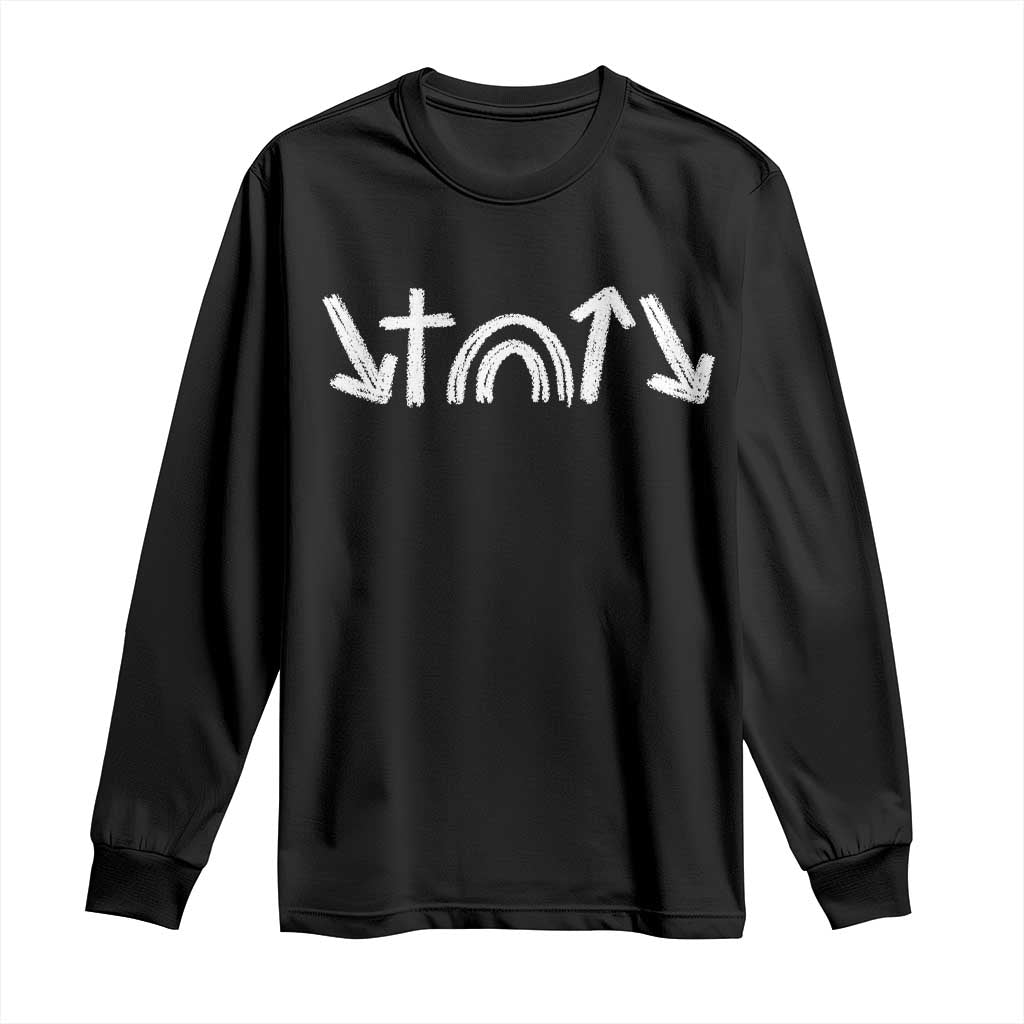 Christian Easter Long Sleeve Shirt 5 Gospel Symbols He Came Died Rose Ascended Jesus TS11 Black Print Your Wear