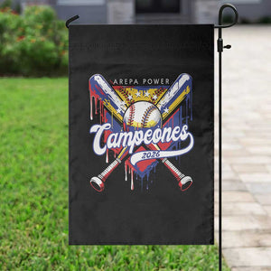 Venezuela Campeones Baseball Championship 2026 Garden Flag Home Plate Drip TS11 Print Your Wear