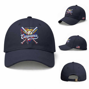 Venezuela Campeones Baseball Championship 2026 Baseball Cap Home Plate Drip TS11 Baseball Cap Universal Fit Navy Print Your Wear