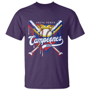 Venezuela Campeones Baseball Championship 2026 T Shirt Home Plate Drip TS11 Purple Print Your Wear