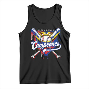Venezuela Campeones Baseball Championship 2026 Tank Top Home Plate Drip TS11 Black Print Your Wear