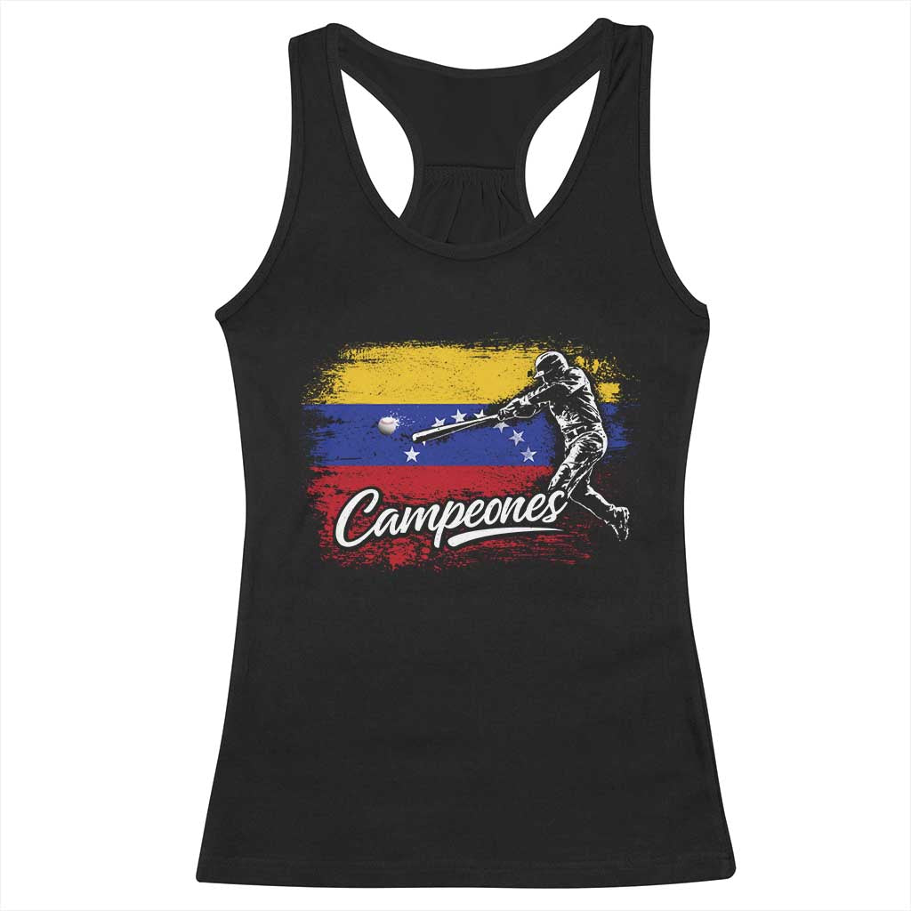 Venezuela Campeones Del Mundo Baseball Championship Racerback Tank Top TS11 Black Print Your Wear