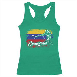 Venezuela Campeones Del Mundo Baseball Championship Racerback Tank Top TS11 Irish Green Print Your Wear