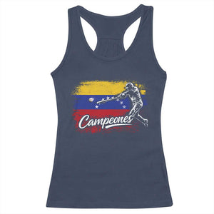 Venezuela Campeones Del Mundo Baseball Championship Racerback Tank Top TS11 Navy Print Your Wear