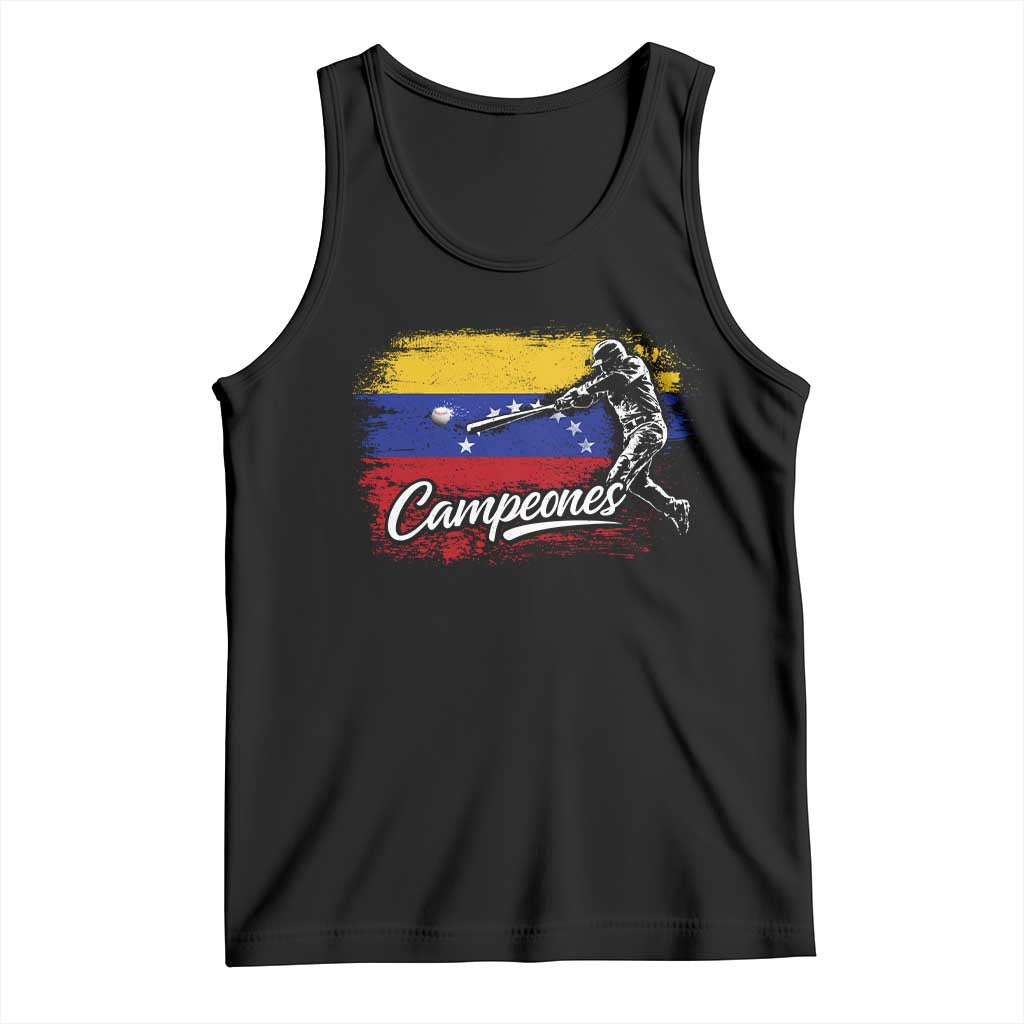 Venezuela Campeones Del Mundo Baseball Championship Tank Top TS11 Black Print Your Wear