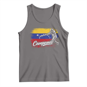 Venezuela Campeones Del Mundo Baseball Championship Tank Top TS11 Deep Heather Print Your Wear