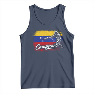 Venezuela Campeones Del Mundo Baseball Championship Tank Top TS11 Navy Print Your Wear