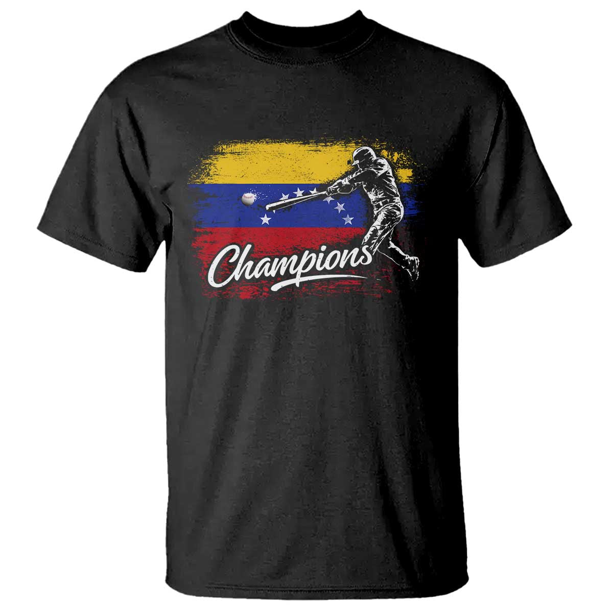 Venezuela Champions Baseball Batter Venezuelan Sport Fan T Shirt TS11 Black Print Your Wear