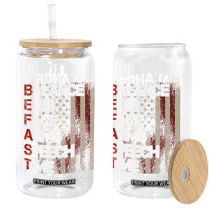 Stroke Awareness Glass Can BEFAST Stroke Symptoms Vintage American Flag TS11 Print Your Wear