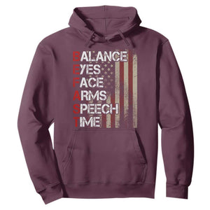 Stroke Awareness Hoodie BEFAST Stroke Symptoms Vintage American Flag TS11 Maroon Print Your Wear