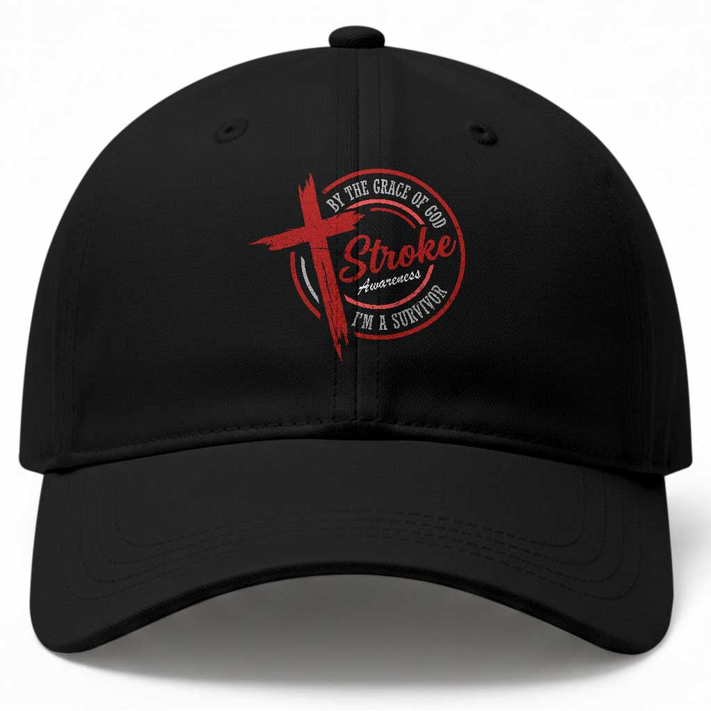 By The Grace Of God I'm A Survivor Stroke Awareness Baseball Cap TS11 Print Your Wear