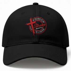 By The Grace Of God I'm A Survivor Stroke Awareness Baseball Cap TS11 Print Your Wear