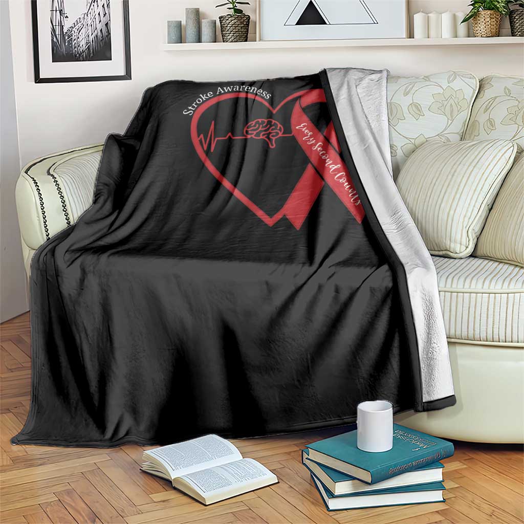 Stroke Awareness Throw Blanket Stroke Survivor Warrior Brain Attack TS11 Print Your Wear