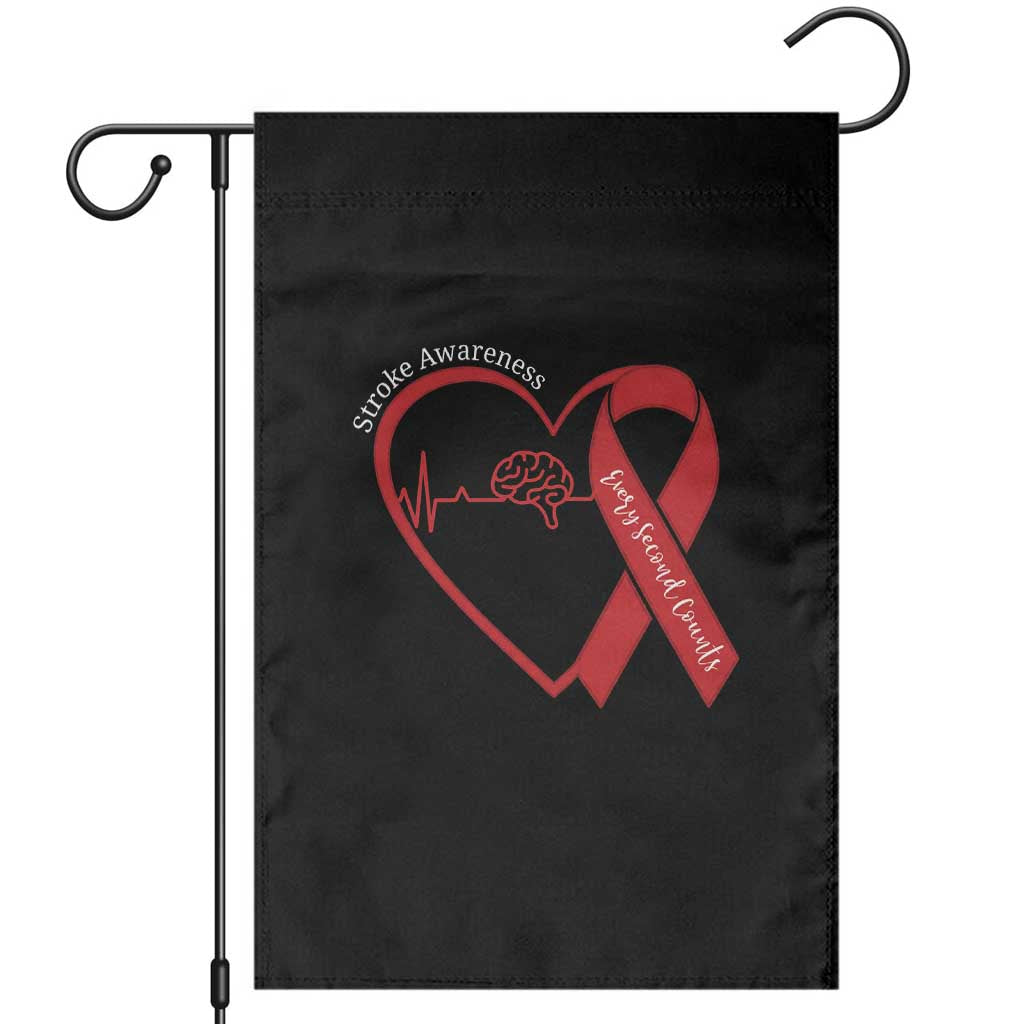 Stroke Awareness Garden Flag Stroke Survivor Warrior Brain Attack TS11 Black Print Your Wear