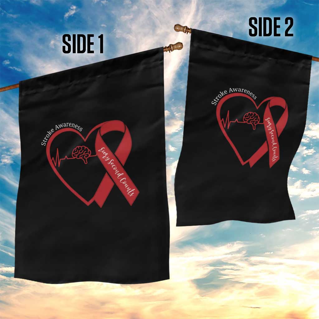 Stroke Awareness Garden Flag Stroke Survivor Warrior Brain Attack TS11 Print Your Wear