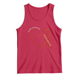 Stroke Awareness Tank Top Stroke Survivor Warrior Brain Attack TS11 Red Print Your Wear
