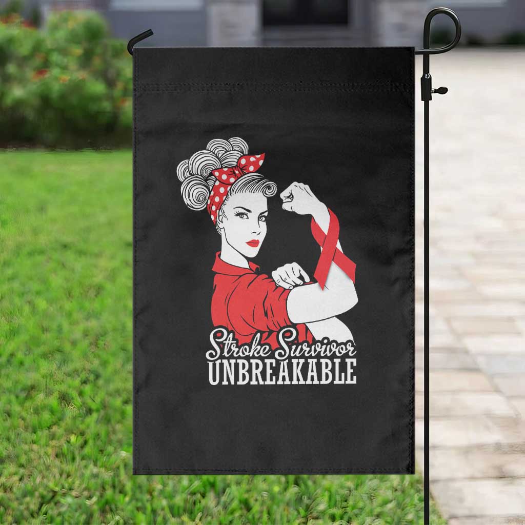 Stroke Survivor Unbreakable Garden Flag Stroke Awareness Gift TS11 Print Your Wear