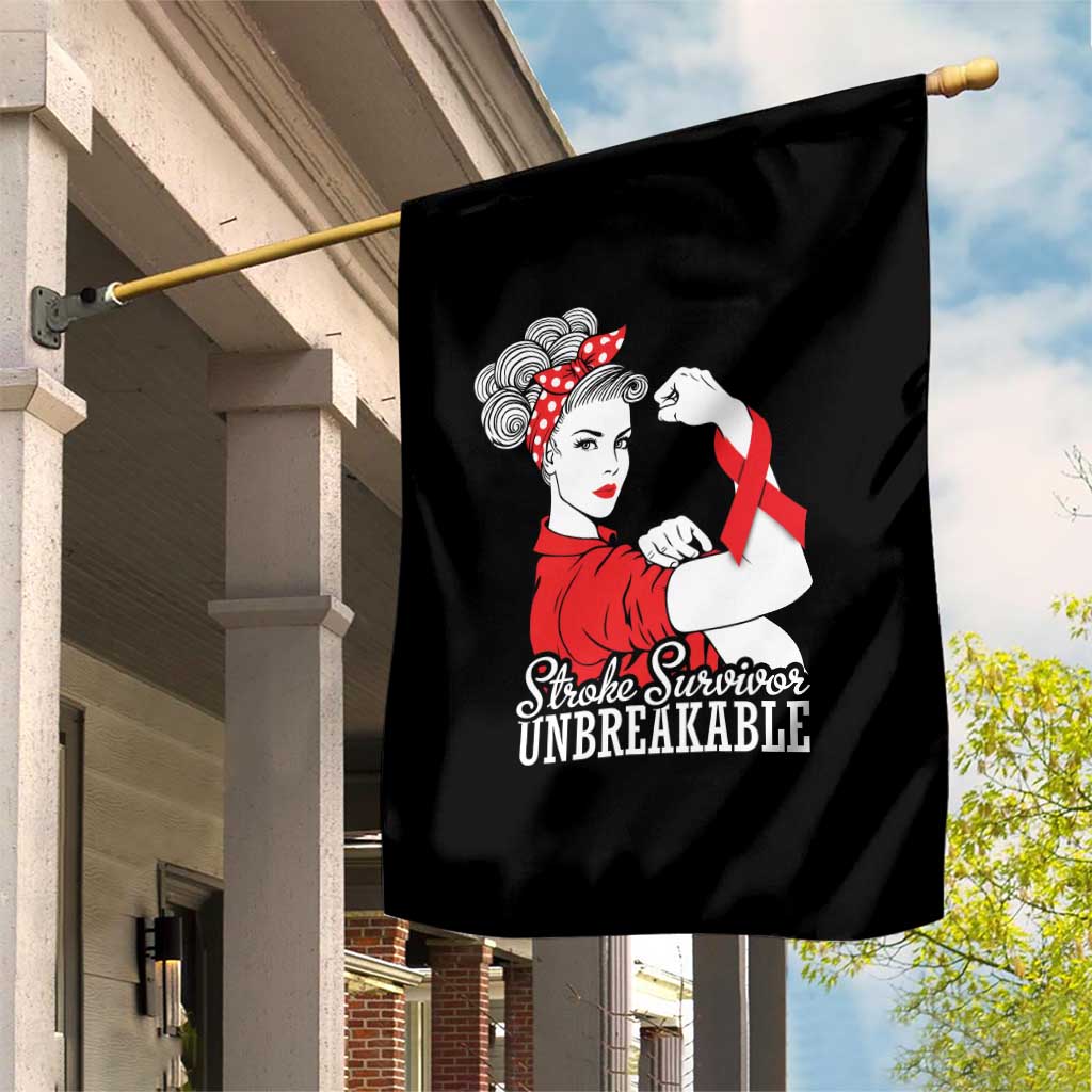 Stroke Survivor Unbreakable Garden Flag Stroke Awareness Gift TS11 Print Your Wear