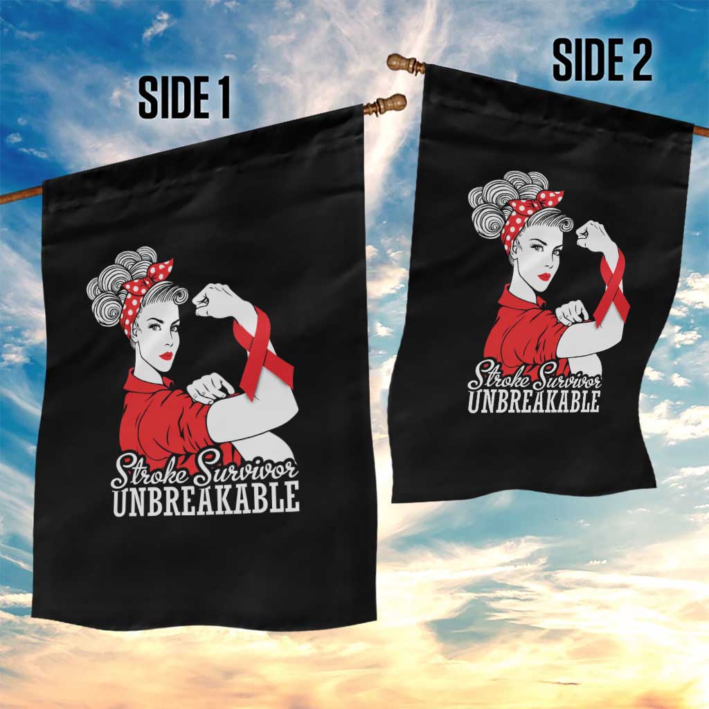 Stroke Survivor Unbreakable Garden Flag Stroke Awareness Gift TS11 Print Your Wear