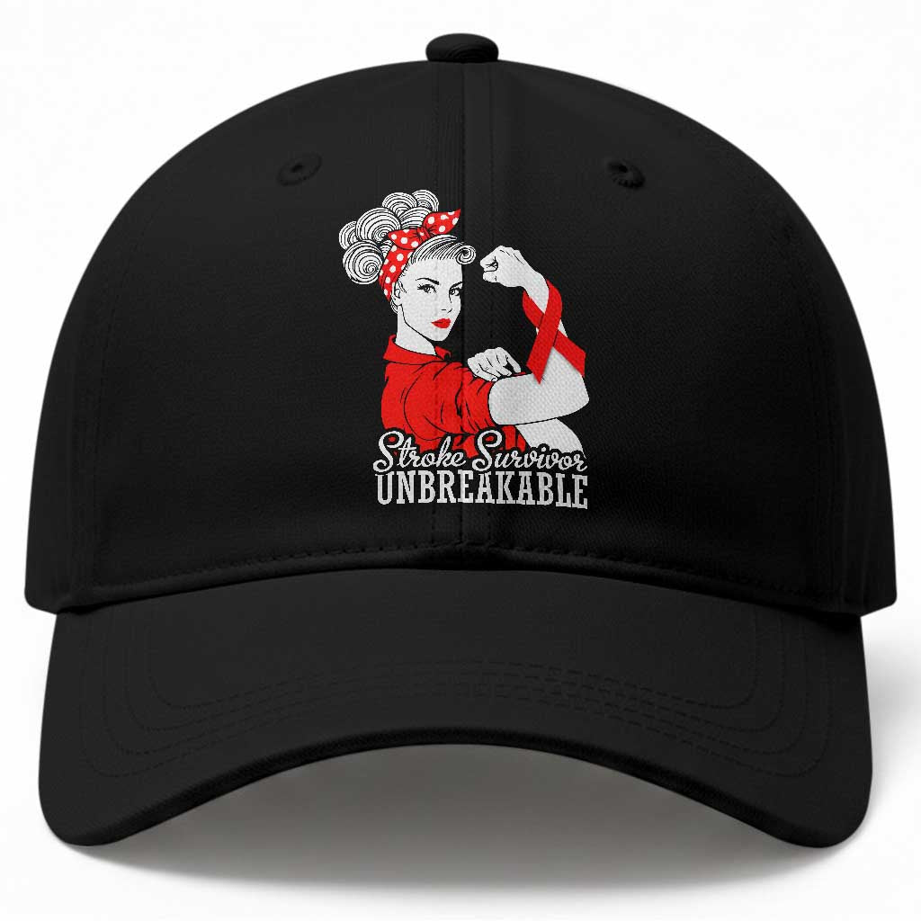 Stroke Survivor Unbreakable Baseball Cap Stroke Awareness Gift TS11 Print Your Wear
