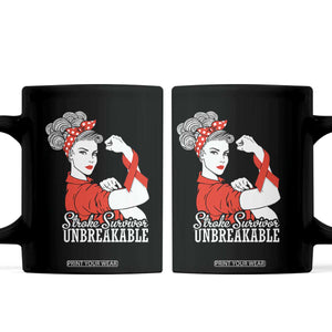 Stroke Survivor Unbreakable Coffee Mug Stroke Awareness Gift TS11 Black Print Your Wear