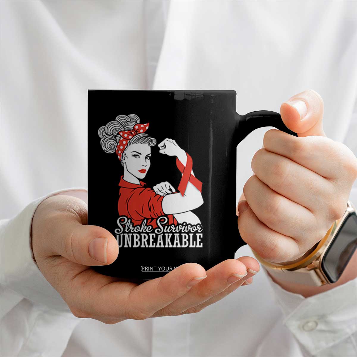 Stroke Survivor Unbreakable Coffee Mug Stroke Awareness Gift TS11 Print Your Wear