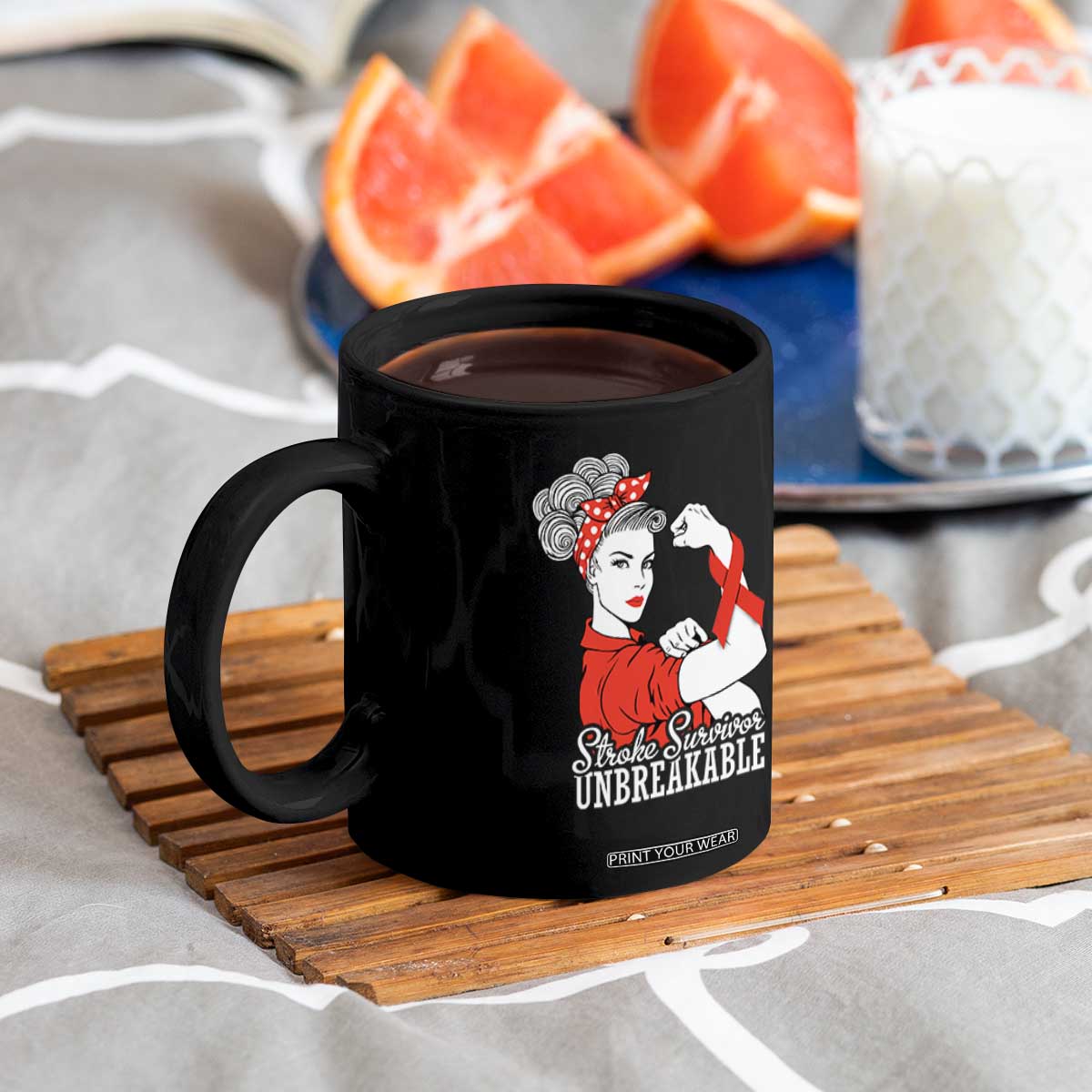 Stroke Survivor Unbreakable Coffee Mug Stroke Awareness Gift TS11 Print Your Wear