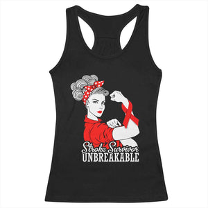 Stroke Survivor Unbreakable Racerback Tank Top Stroke Awareness Gift TS11 Black Print Your Wear