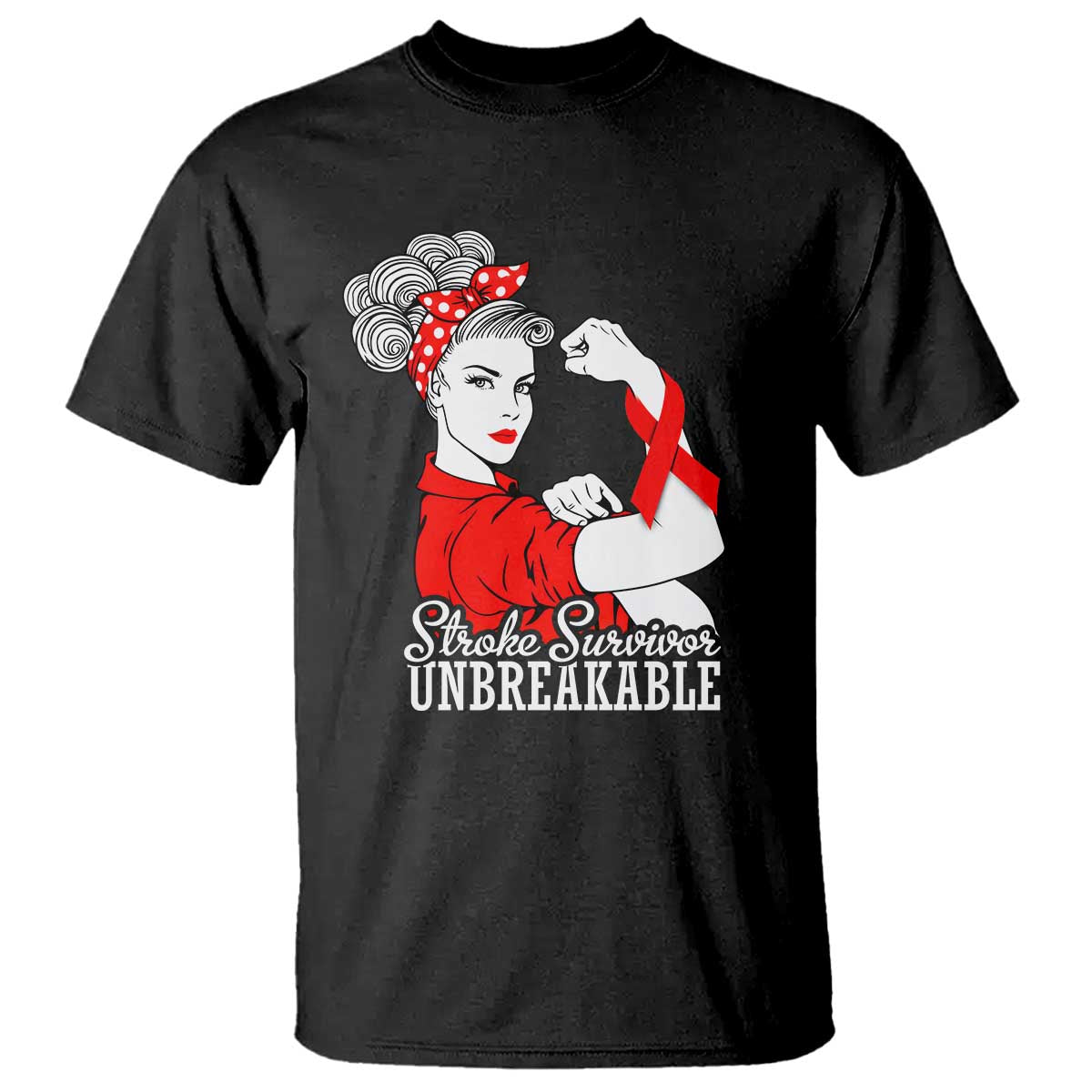 Stroke Survivor Unbreakable T Shirt Stroke Awareness Gift TS11 Black Print Your Wear