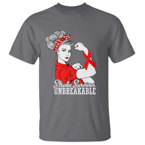 Stroke Survivor Unbreakable T Shirt Stroke Awareness Gift TS11 Charcoal Print Your Wear