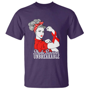 Stroke Survivor Unbreakable T Shirt Stroke Awareness Gift TS11 Purple Print Your Wear
