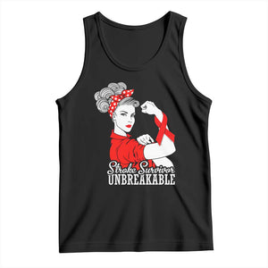 Stroke Survivor Unbreakable Tank Top Stroke Awareness Gift TS11 Black Print Your Wear