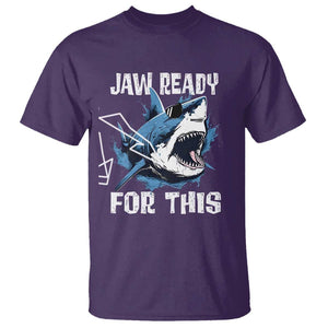 Funny Shark Lover T Shirt Jaw Ready For This Ocean Wildlife TS11 Purple Print Your Wear