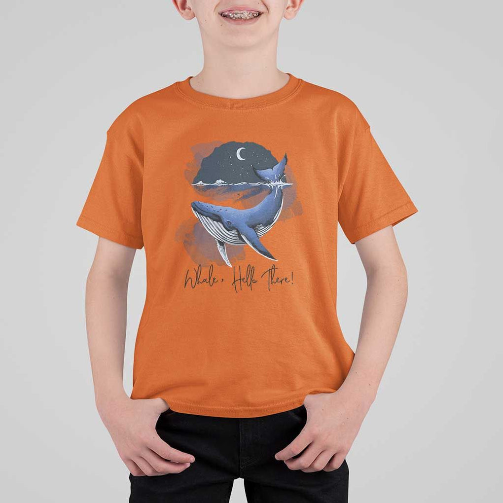 52-Hertz Whale Lover T Shirt For Kid Hello There Marine Biologist TS11 Orange Print Your Wear