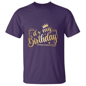 It's My Birthday Party T Shirt B-day Squad Crown TS11 Purple Print Your Wear