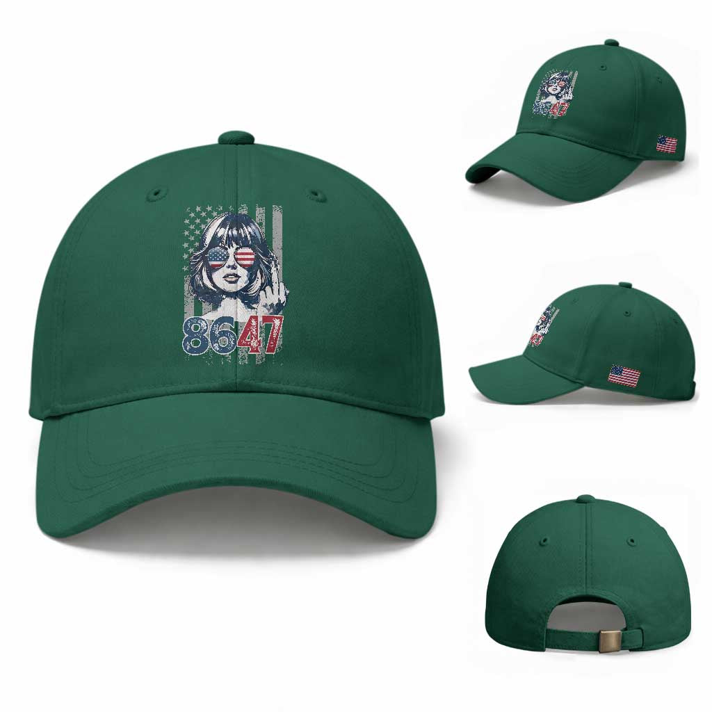 Funny 8647 Impeach 47 Girls American Flag Baseball Cap TS11 Baseball Cap Universal Fit Irish Green Print Your Wear