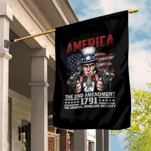 Funny The 2nd Amendment Uncle Sam Garden Flag America The Original Homeland Security TS11 Print Your Wear