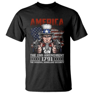 Funny The 2nd Amendment Uncle Sam T Shirt America The Original Homeland Security TS11 Black Print Your Wear