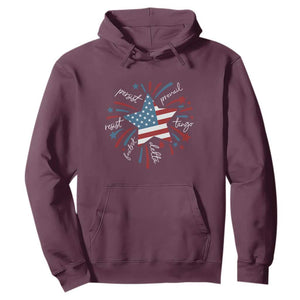 Funny 4th of July Fireworks Foxtrot Delta Tango Hoodie TS11 Maroon Print Your Wear