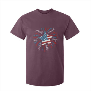 Funny 4th of July Fireworks Foxtrot Delta Tango T Shirt For Kid TS11 Maroon Print Your Wear